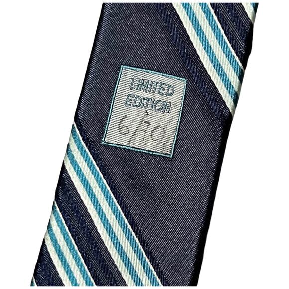 Daniel Cremieux Limited Edition Silk Tie Stripe 6/70 Italy Signature Collection - Picture 6 of 16